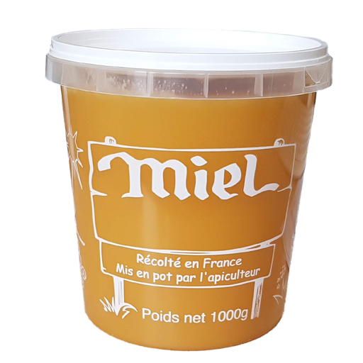 [GMF] Miel 1kg Fleurs Origine France, pot plastique