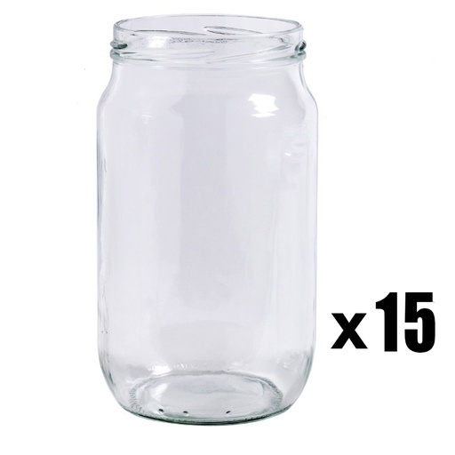 Pack15 Pot verre 1Kg