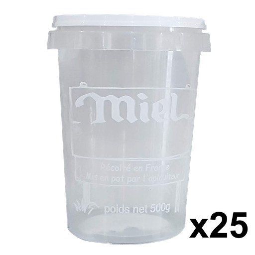 [BP4009] Pot plastique 500g en sachet de 25