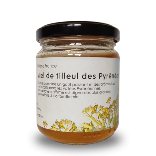 [GTIL250] Miel 250g TILLEUL des Pyrénées, Origine France