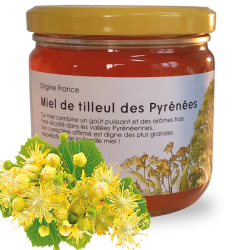 [GTIL45] Miel 450gr TILLEUL Pyrénées Origine France