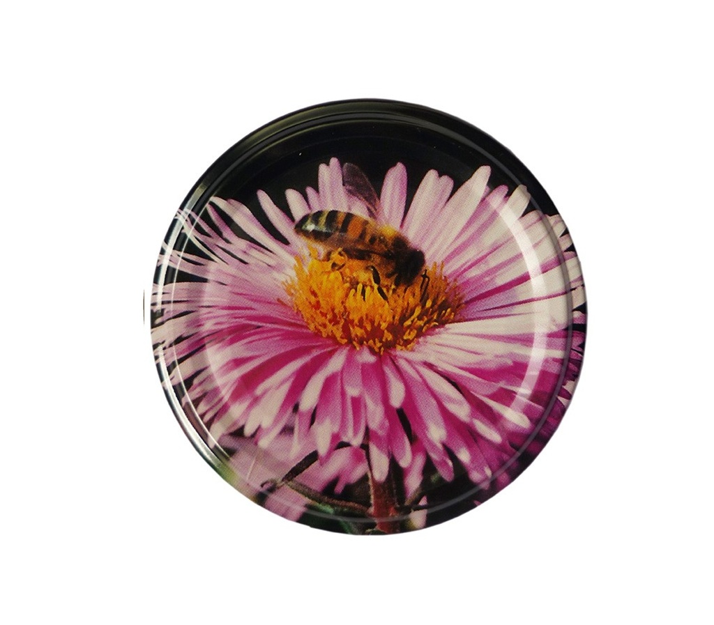 Capsule TO63 noire fleur rose White