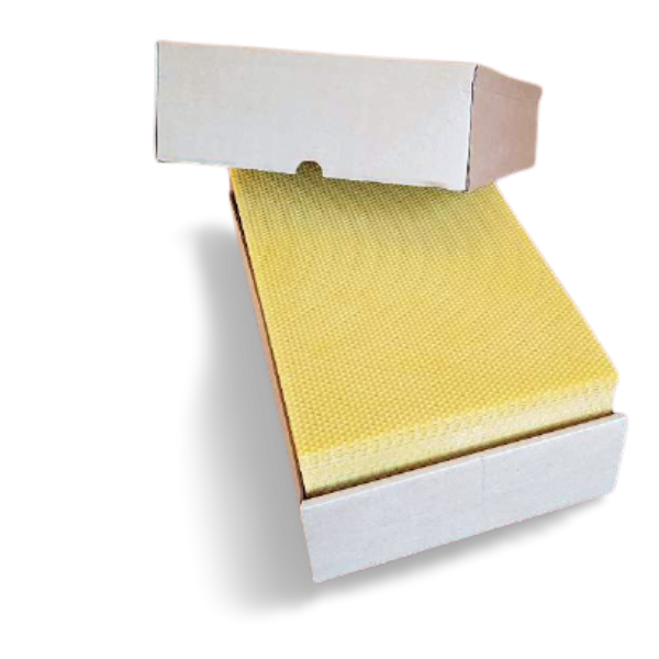 Carton 7Kg : cire gaufrée corps dadant