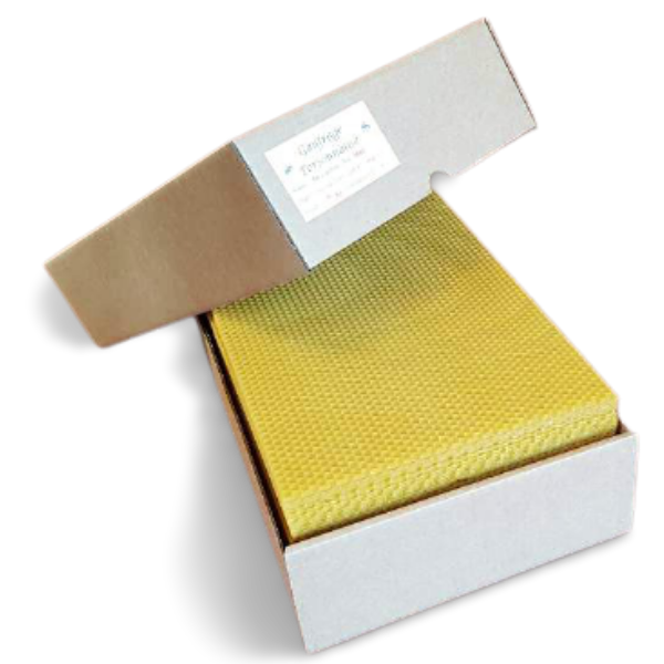 Cire gaufrée alvéoles de mâles, feuille 100g (copie)