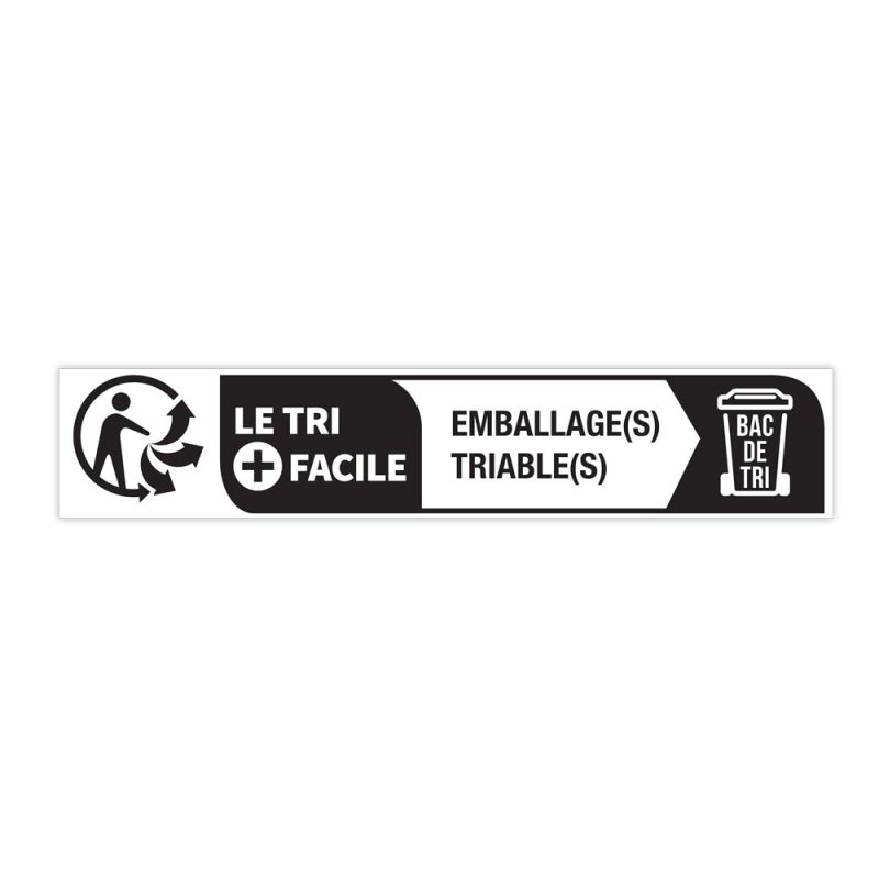 1000 étiquettes tri sélectif "Emballage triable" - 10 x 49 mm (copie)