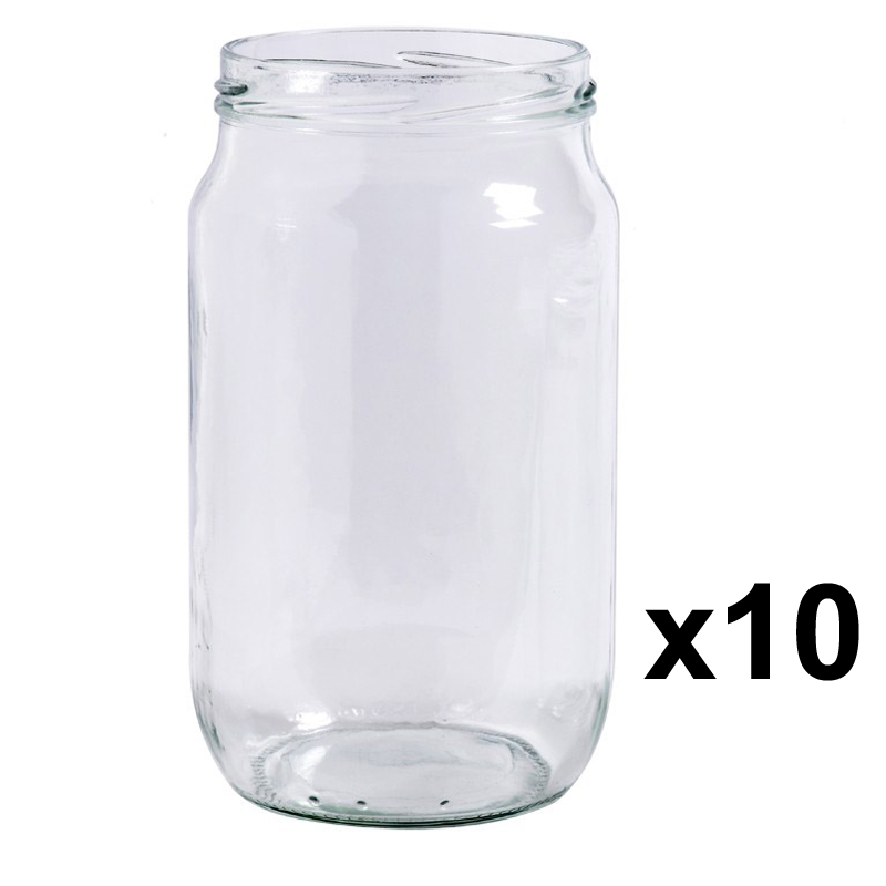 Pot verre 1Kg en pack de 10