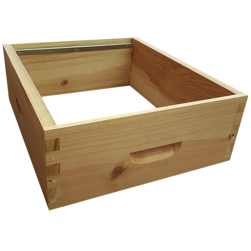 [MB4006] Hausse bois au format Dadant 10 avec bandes lisses pour cadres Hoffmann
