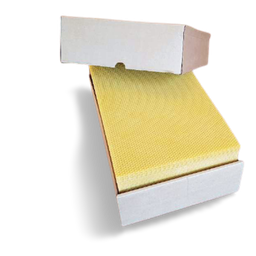 Cire gaufrée alvéoles d'ouvrières feuille 100g (copie)