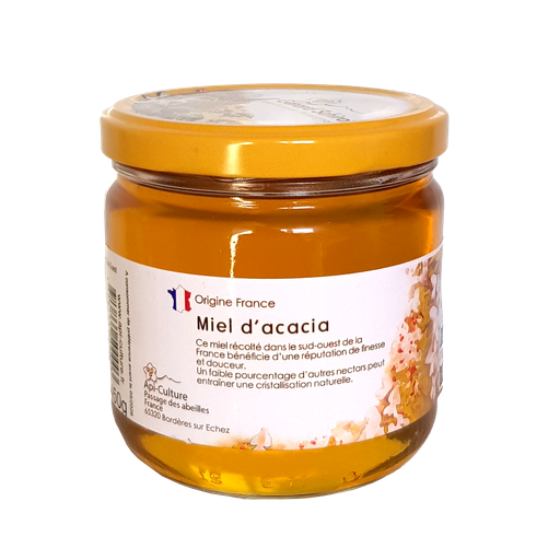 [GACA45] Miel 450g ACACIA couvercle blanc Origine France (copie)