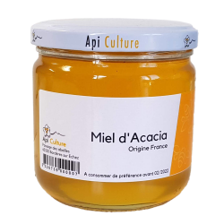 [GBAC45] Miel 450g ACACIA couvercle blanc Origine France