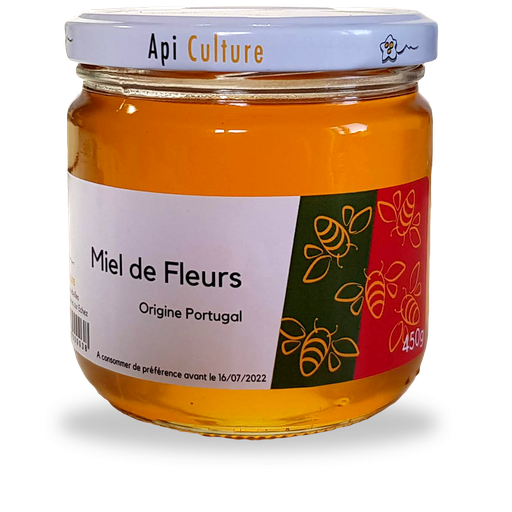 [GBPOR45] Miel 450g Fleurs Origine Portugal couvercle blanc