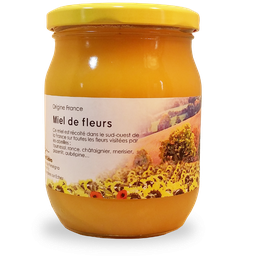 [GMDF75O] Miel 750g Fleurs Onctueux Origine France