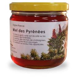 [GPYR45] Miel 450g PYRENEES (Châtaignier) Origine France